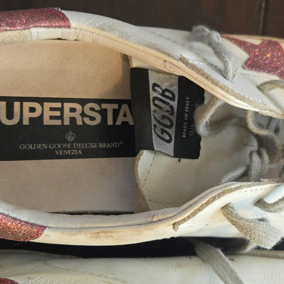 Golden Goose Super-Star Classic Low Top Leather Sneakers Women's  size 10 - Picture 11 of 14